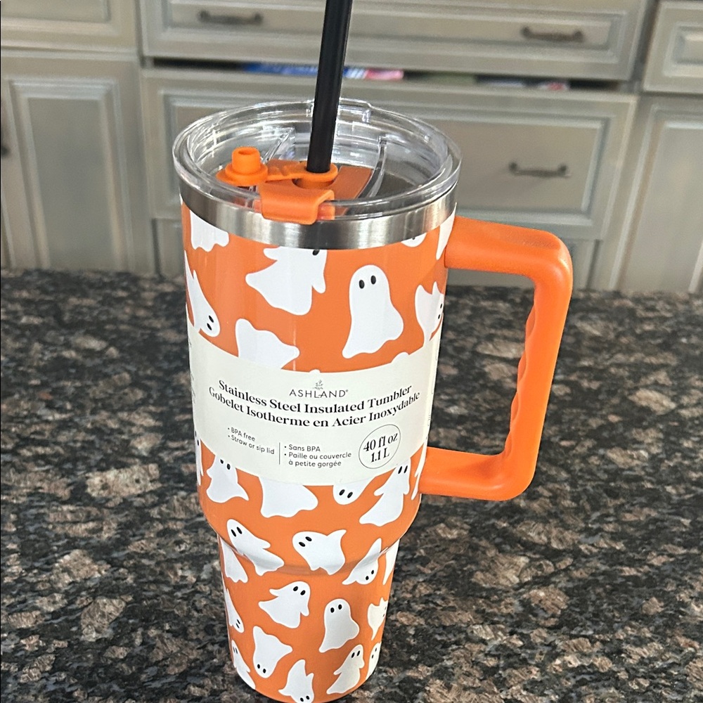 ASHLAND 40 OZ STAINLESS STEEL INSULATED TUMBLER NWT